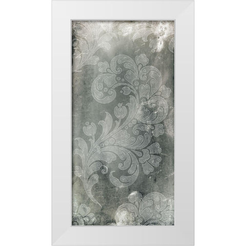 Silver Lace II White Modern Wood Framed Art Print by Vision Studio