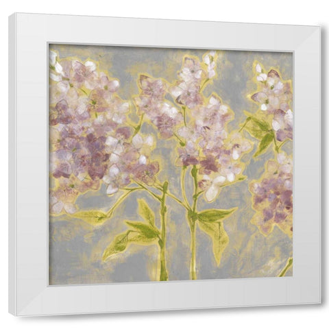 Ethereal Flowers I White Modern Wood Framed Art Print by Goldberger, Jennifer