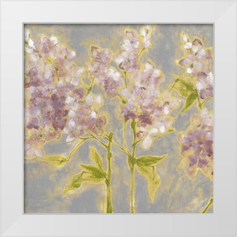 Ethereal Flowers I White Modern Wood Framed Art Print by Goldberger, Jennifer