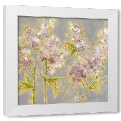 Ethereal Flowers II White Modern Wood Framed Art Print by Goldberger, Jennifer