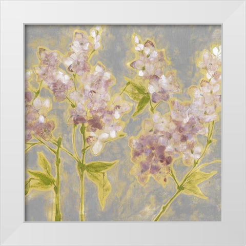 Ethereal Flowers II White Modern Wood Framed Art Print by Goldberger, Jennifer