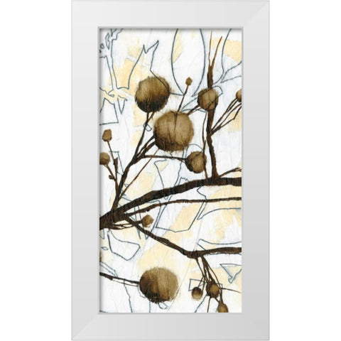 Willow Blooms II White Modern Wood Framed Art Print by Goldberger, Jennifer