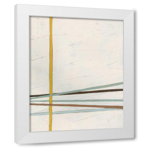 Tangle I White Modern Wood Framed Art Print by Vess, June Erica