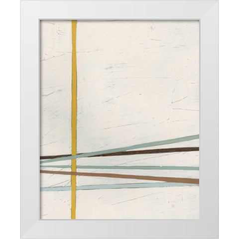 Tangle I White Modern Wood Framed Art Print by Vess, June Erica