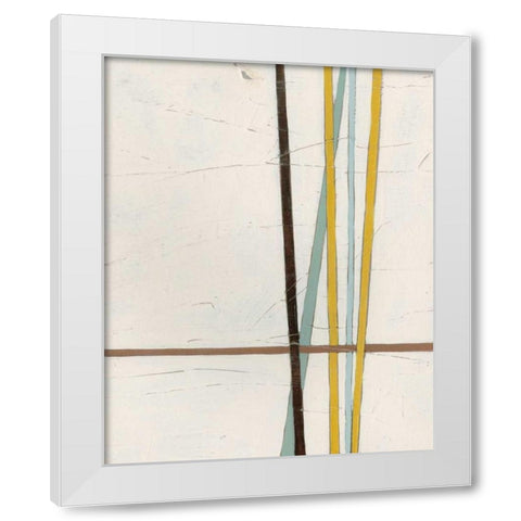 Tangle II White Modern Wood Framed Art Print by Vess, June Erica