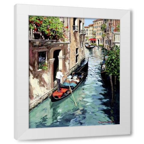 Canal Interno White Modern Wood Framed Art Print by Swanson, Michael