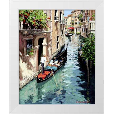 Canal Interno White Modern Wood Framed Art Print by Swanson, Michael