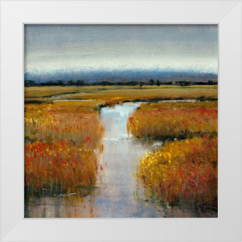 Marsh Land II White Modern Wood Framed Art Print by OToole, Tim