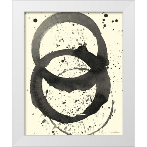 Astro Burst IV White Modern Wood Framed Art Print by Lam, Vanna