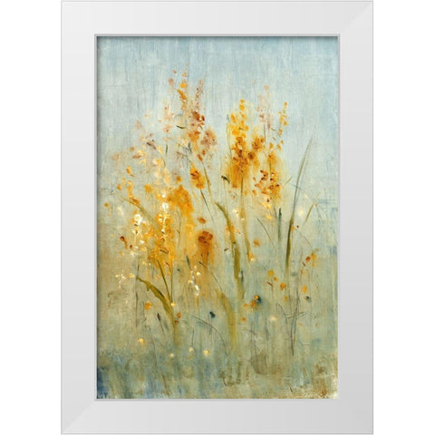 Spray of Wildflowers I White Modern Wood Framed Art Print by OToole, Tim