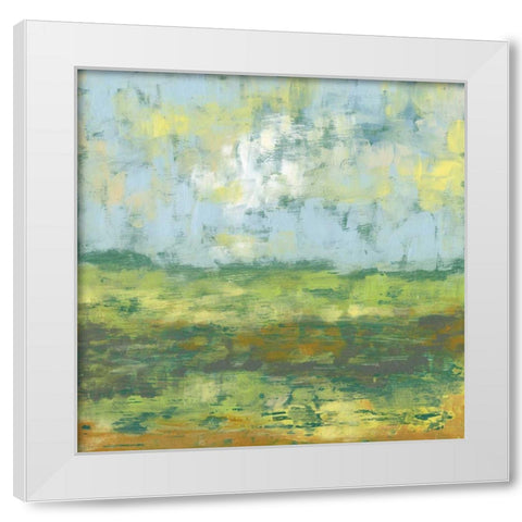 Sunfield II White Modern Wood Framed Art Print by Goldberger, Jennifer