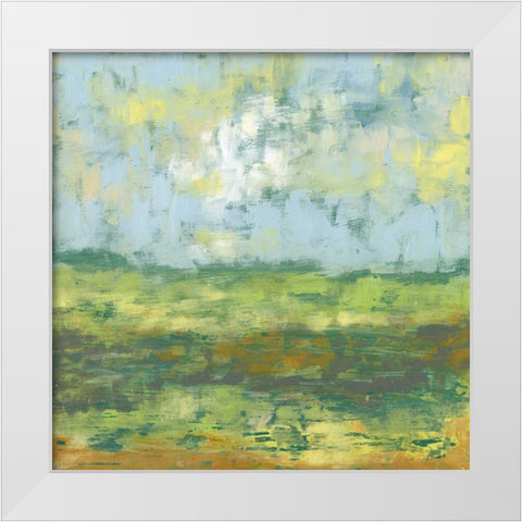 Sunfield II White Modern Wood Framed Art Print by Goldberger, Jennifer