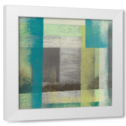 Overspray I White Modern Wood Framed Art Print by Goldberger, Jennifer