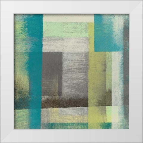 Overspray I White Modern Wood Framed Art Print by Goldberger, Jennifer