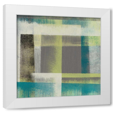 Overspray II White Modern Wood Framed Art Print by Goldberger, Jennifer