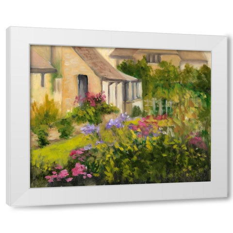 Cotswold Cottage II White Modern Wood Framed Art Print by Weber, Mary Jean