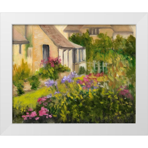 Cotswold Cottage II White Modern Wood Framed Art Print by Weber, Mary Jean