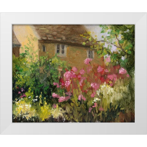 Cotswold Cottage IV White Modern Wood Framed Art Print by Weber, Mary Jean