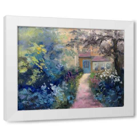 Cotswold Cottage VI White Modern Wood Framed Art Print by Weber, Mary Jean