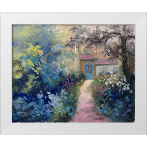 Cotswold Cottage VI White Modern Wood Framed Art Print by Weber, Mary Jean