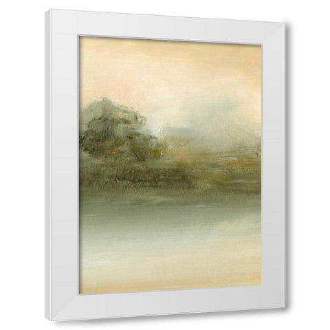 Spring Tree II White Modern Wood Framed Art Print by Gordon, Sharon