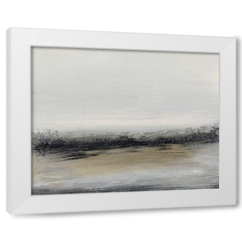 Mist I White Modern Wood Framed Art Print by Gordon, Sharon