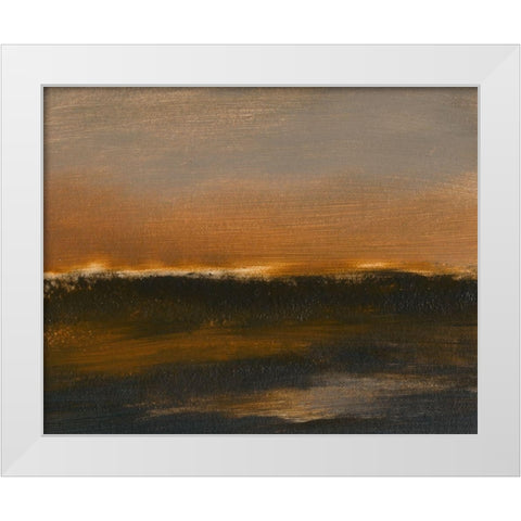 Dawning I White Modern Wood Framed Art Print by Gordon, Sharon