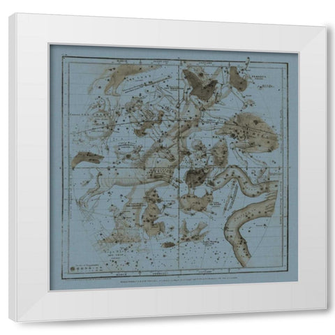 Zodiac II White Modern Wood Framed Art Print by Evans, W.G.