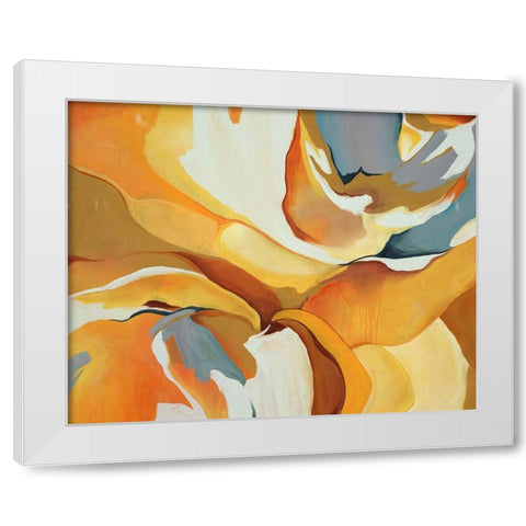 Lemon Poppyseed White Modern Wood Framed Art Print by Edmunds, Sydney