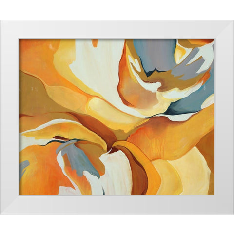 Lemon Poppyseed White Modern Wood Framed Art Print by Edmunds, Sydney