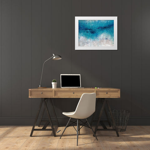 Reach III White Modern Wood Framed Art Print by Schicker, Joshua