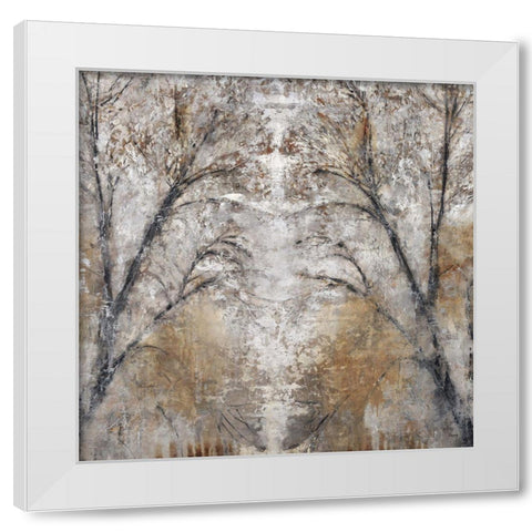 Silver Path White Modern Wood Framed Art Print by Henry, Alexys