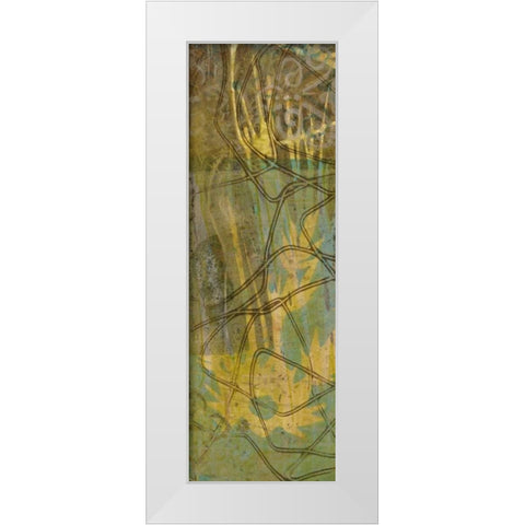 Safari Abstract I White Modern Wood Framed Art Print by Goldberger, Jennifer