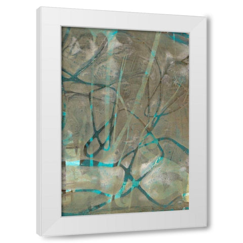 Fluid Sea II White Modern Wood Framed Art Print by Goldberger, Jennifer