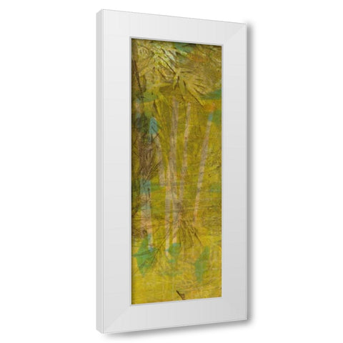 Bamboo Press I White Modern Wood Framed Art Print by Goldberger, Jennifer