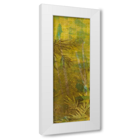 Bamboo Press II White Modern Wood Framed Art Print by Goldberger, Jennifer