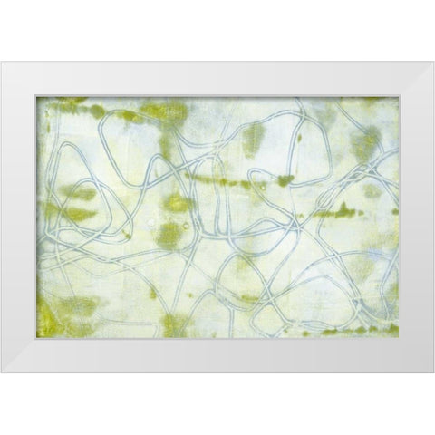 String Theory II White Modern Wood Framed Art Print by Goldberger, Jennifer