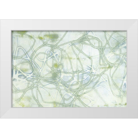 String Theory III White Modern Wood Framed Art Print by Goldberger, Jennifer