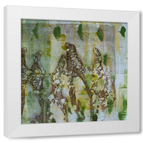 Flower Field II White Modern Wood Framed Art Print by Goldberger, Jennifer