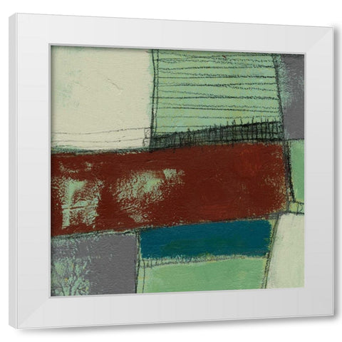 Deconstructed I White Modern Wood Framed Art Print by Goldberger, Jennifer