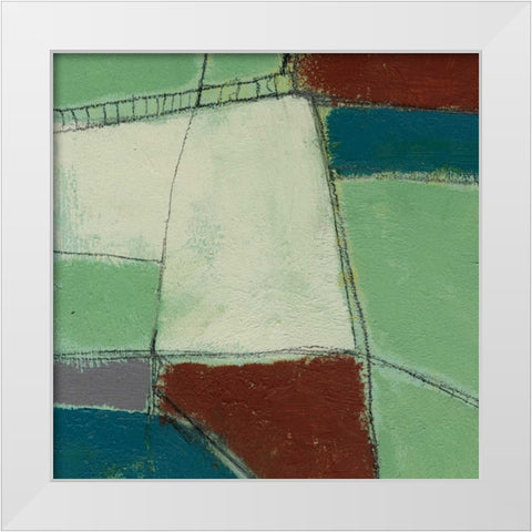 Deconstructed II White Modern Wood Framed Art Print by Goldberger, Jennifer