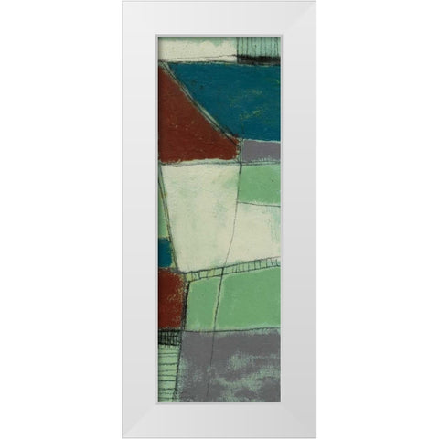 Deconstructed III White Modern Wood Framed Art Print by Goldberger, Jennifer