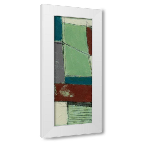 Deconstructed IV White Modern Wood Framed Art Print by Goldberger, Jennifer