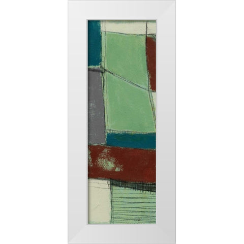 Deconstructed IV White Modern Wood Framed Art Print by Goldberger, Jennifer