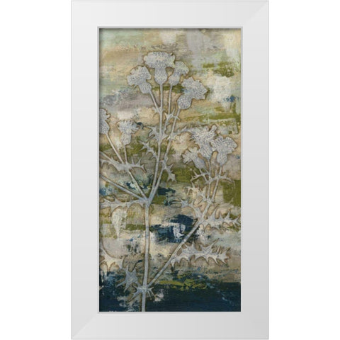 Gossamer Blooms I White Modern Wood Framed Art Print by Meagher, Megan