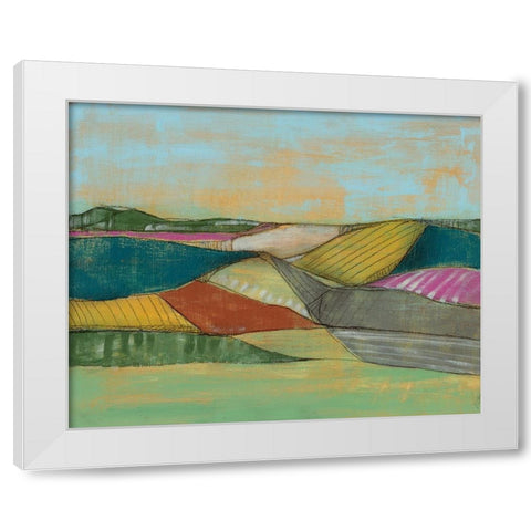 Colorfield I White Modern Wood Framed Art Print by Goldberger, Jennifer