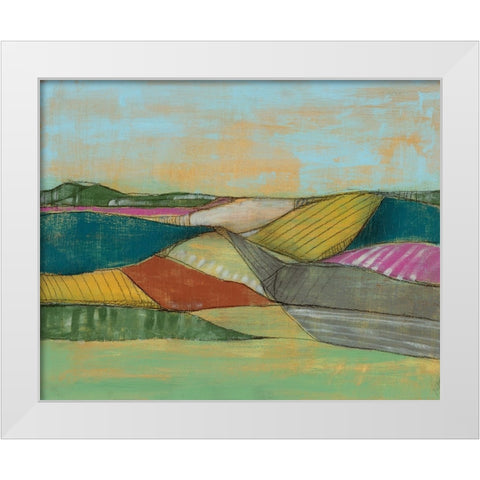 Colorfield I White Modern Wood Framed Art Print by Goldberger, Jennifer