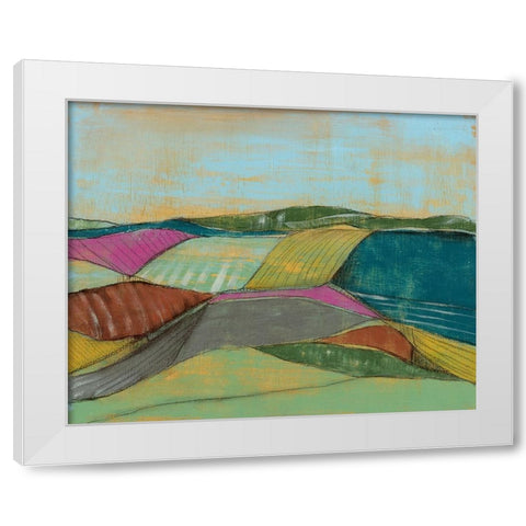 Colorfield II White Modern Wood Framed Art Print by Goldberger, Jennifer