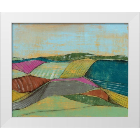 Colorfield II White Modern Wood Framed Art Print by Goldberger, Jennifer