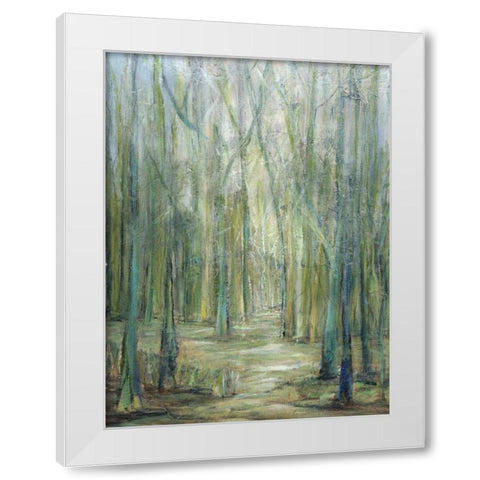 Crossroad I White Modern Wood Framed Art Print by Crawford, Beverly